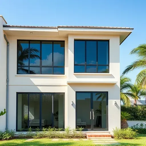 Impact Windows and Doors installation in Kendall FL showcasing modern design and sturdy construction features.