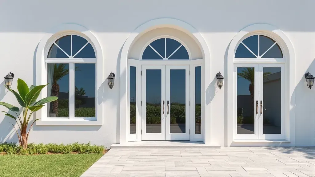 Impact Windows & Doors in Coral Springs, FL with a modern home exterior showcasing stylish safety features.