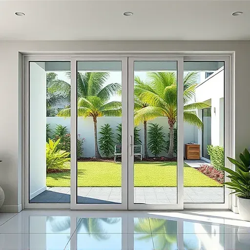 Completed Impact Windows and Doors installation in a residential setting in Kendall Florida, showcasing sleek design.