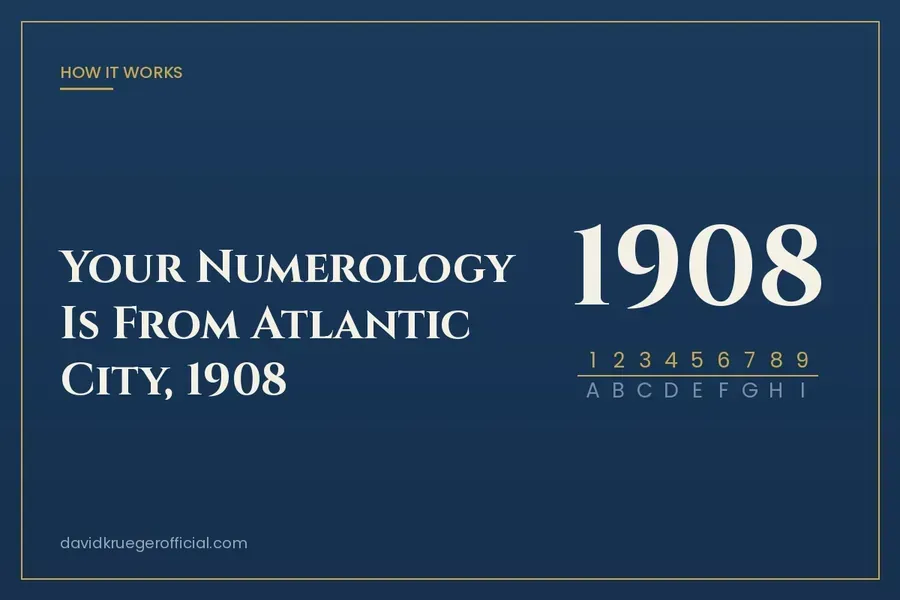 Your Numerology Is From Atlantic City, 1908