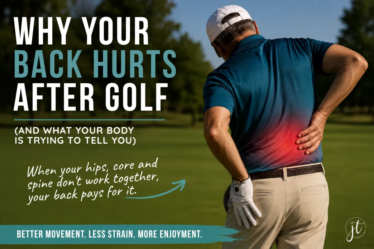 Golfer with Back Pain stop back pain