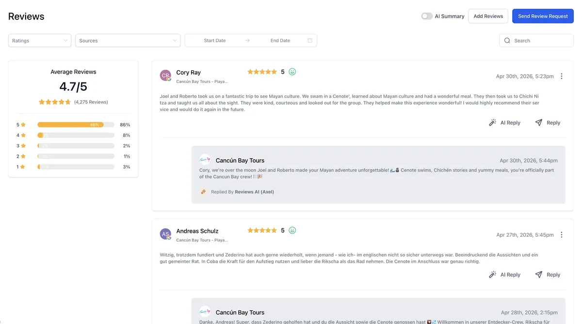 Reseñas de Google automáticas