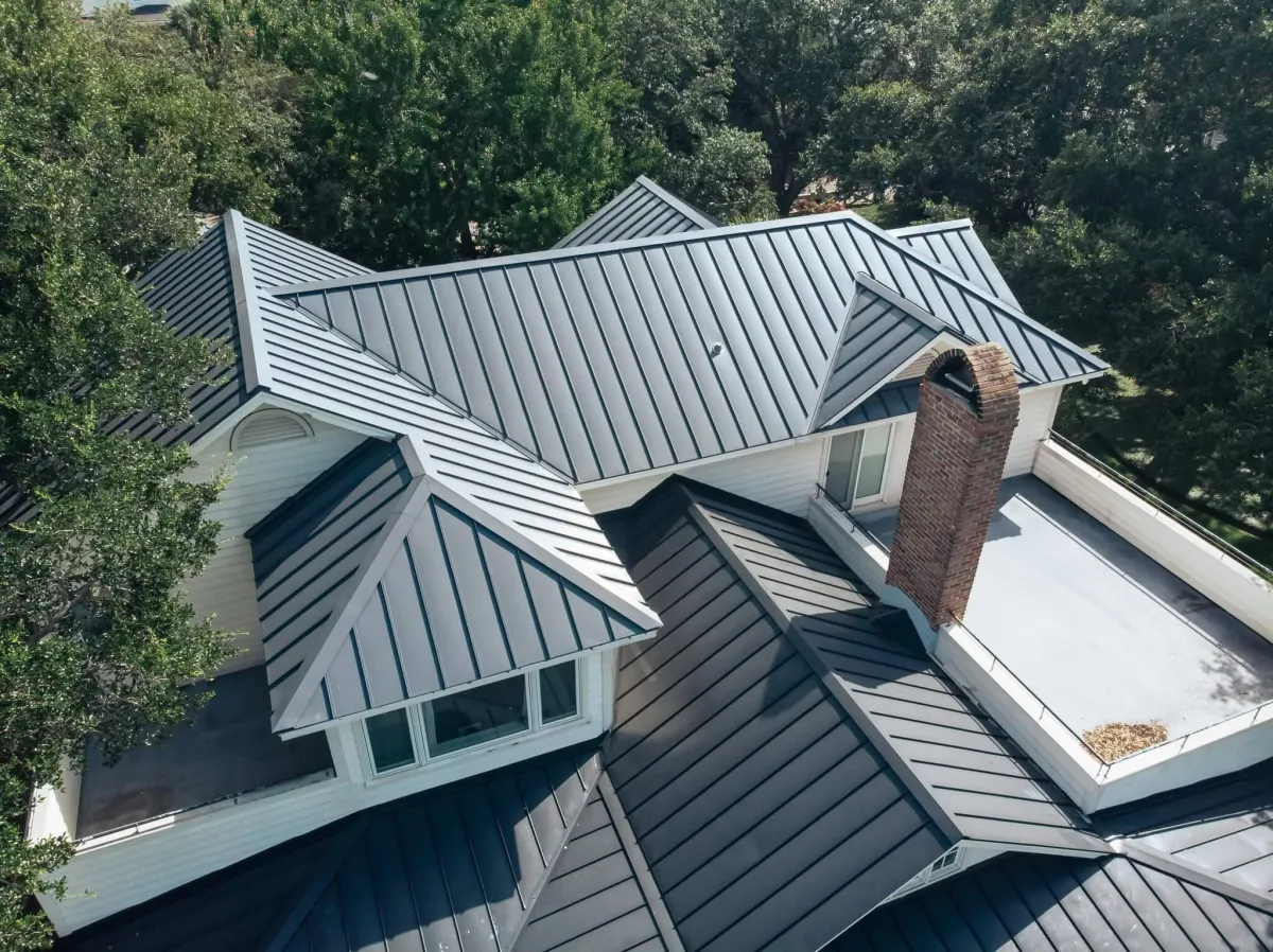 a beautiful metal roofing with coating