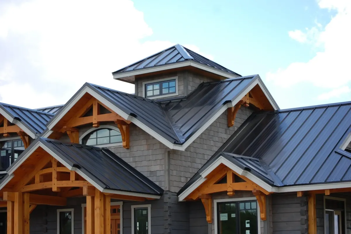 a beautiful metal roofing with coating