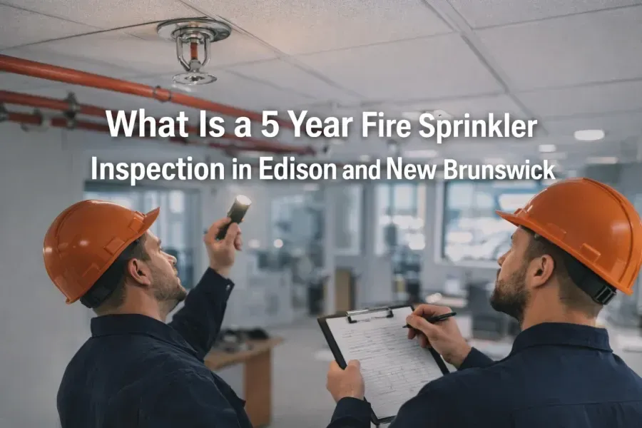 What Is a 5 Year Fire Sprinkler Inspection in Edison and New Brunswick?