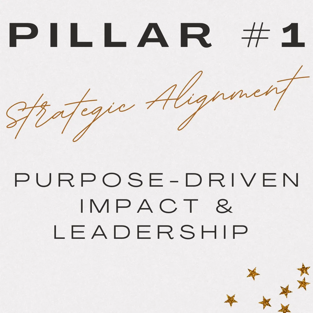 [Pillar #1] Strategic Alignment: Purpose-Driven Impact & Leadership