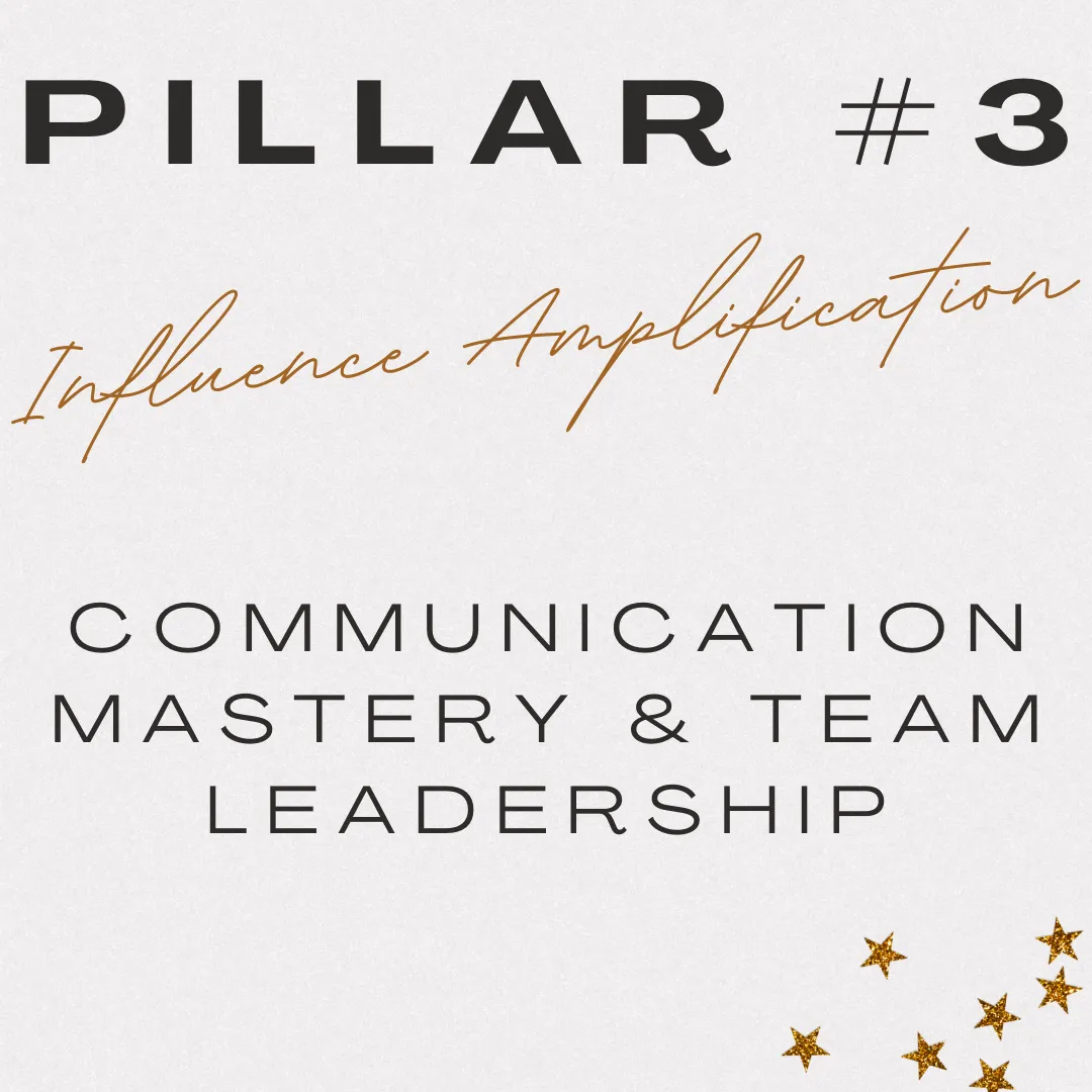 [Pillar #3] Influence Amplification: Communication Mastery & Team Leadership