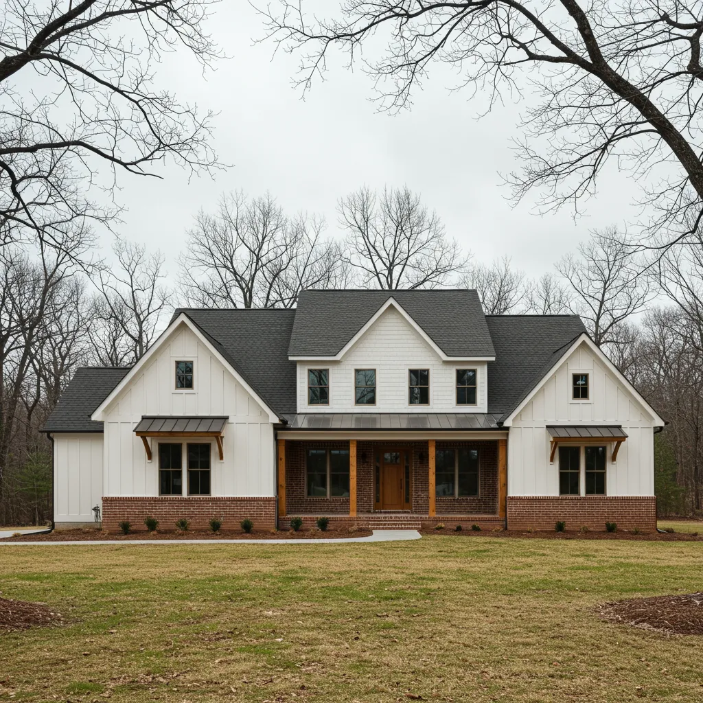 New custom farmhouse home built in Danville Kentucky.