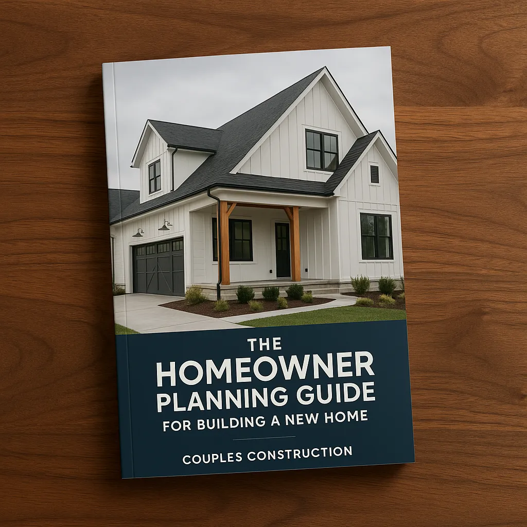 Bright, modern photo of a construction planning desk with blueprints, a yellow hard hat, and a digital tablet, sunlight streaming through a window, no people, crisp focus, 3:2 aspect ratio.