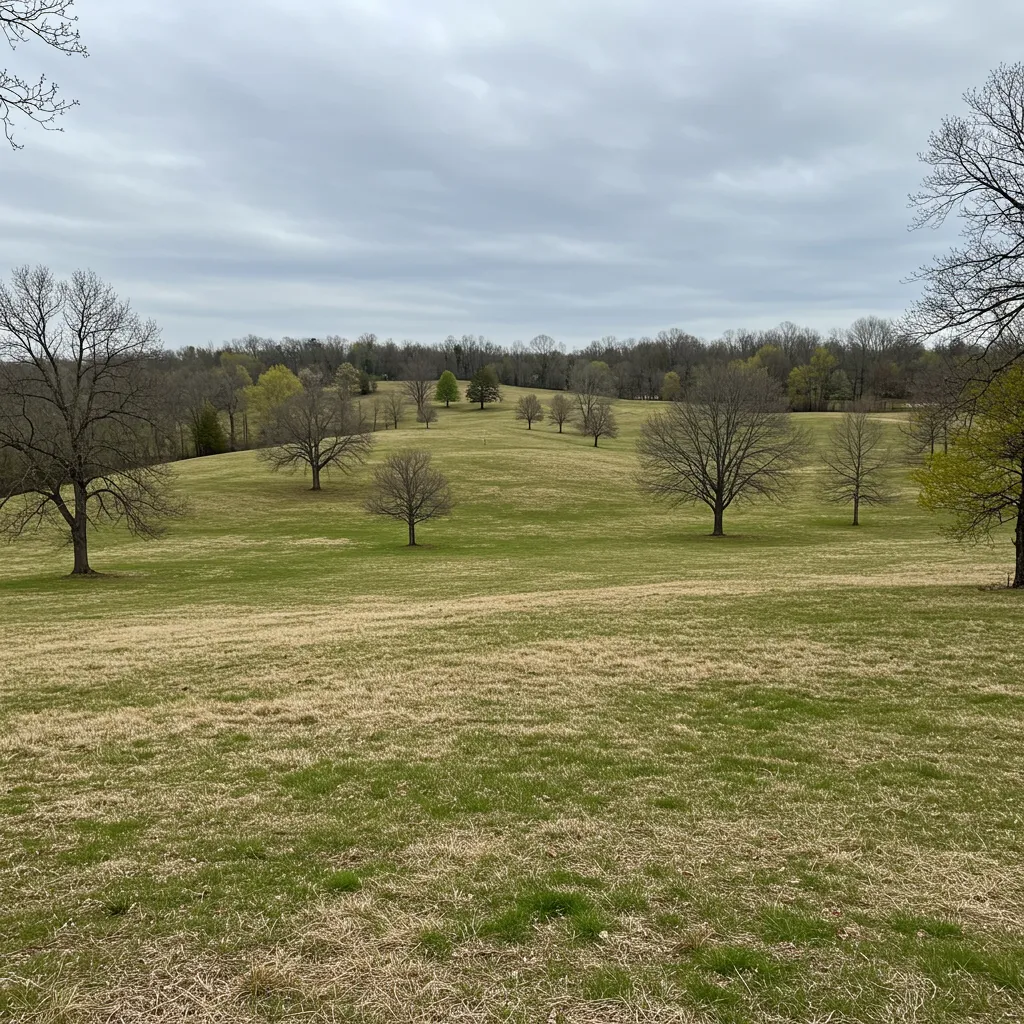 Residential land in Central Kentucky prepared for a custom home build