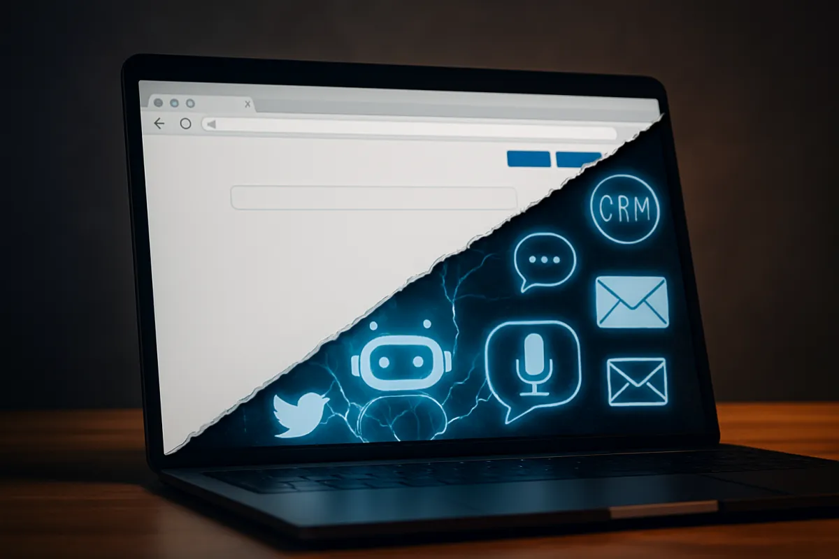 laptop with smart site