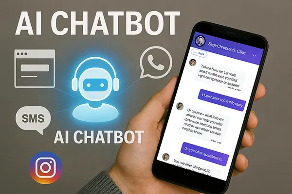 AI chatbot on mobile phone