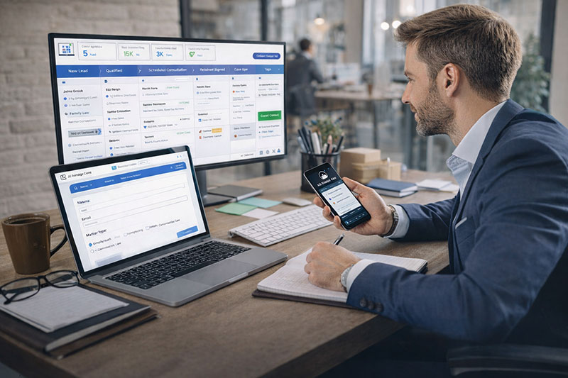 Solicitor using AI automation for client intake and case management