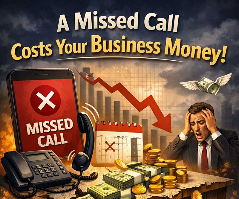 a missed call costs you money - use the missed call costs calculator