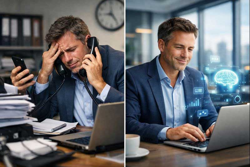 estate agents - never miss a call with AI automation