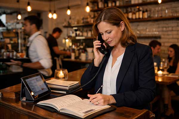 restaurant & hospitality Receptionist using AI to improve guest experience