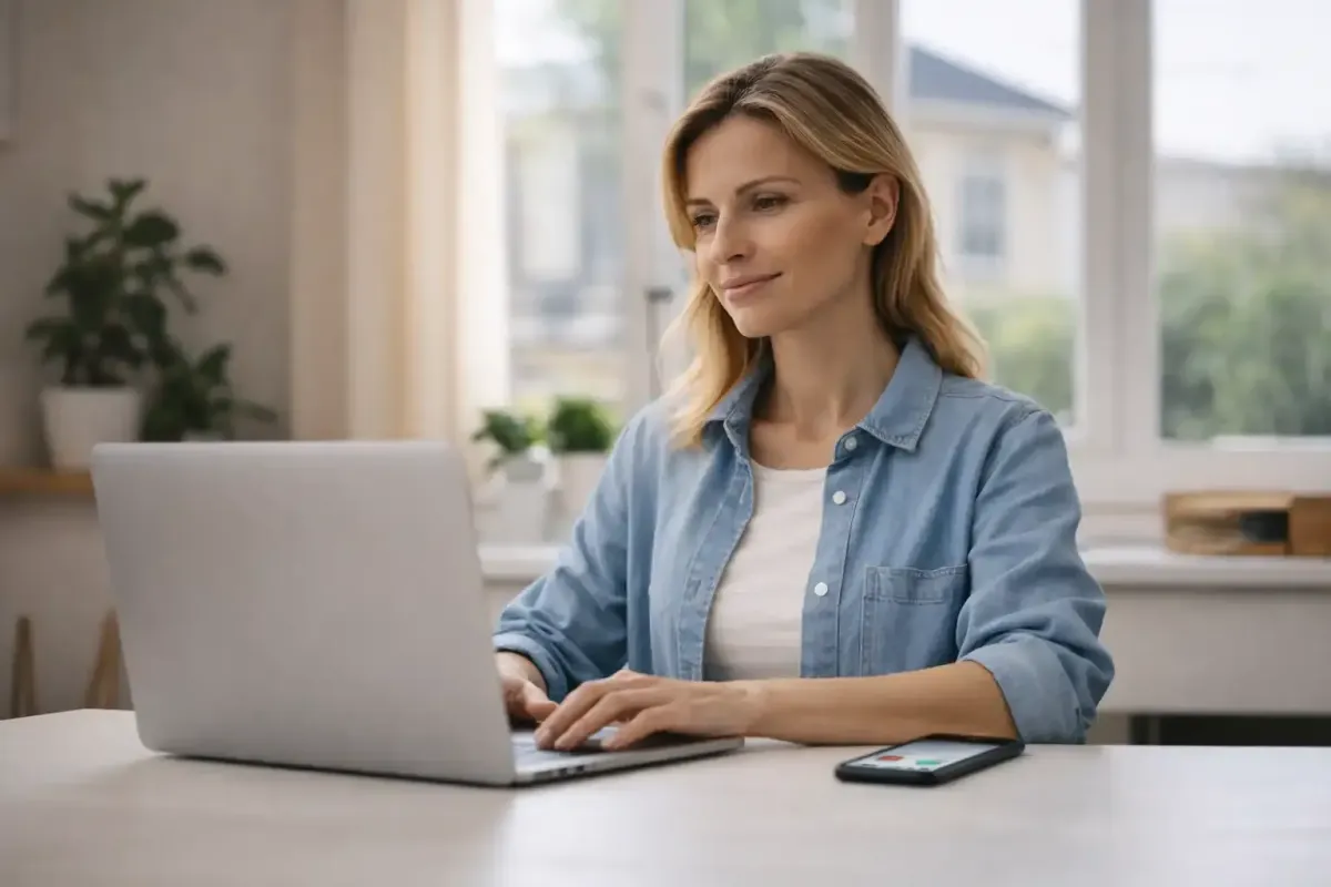 AI chatbot agency UK — small business owner managing customer enquiries with AI Bridge Club