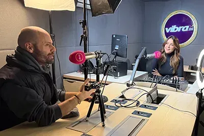 Juan Pablo Gaviria entrevistado en Vibra FM