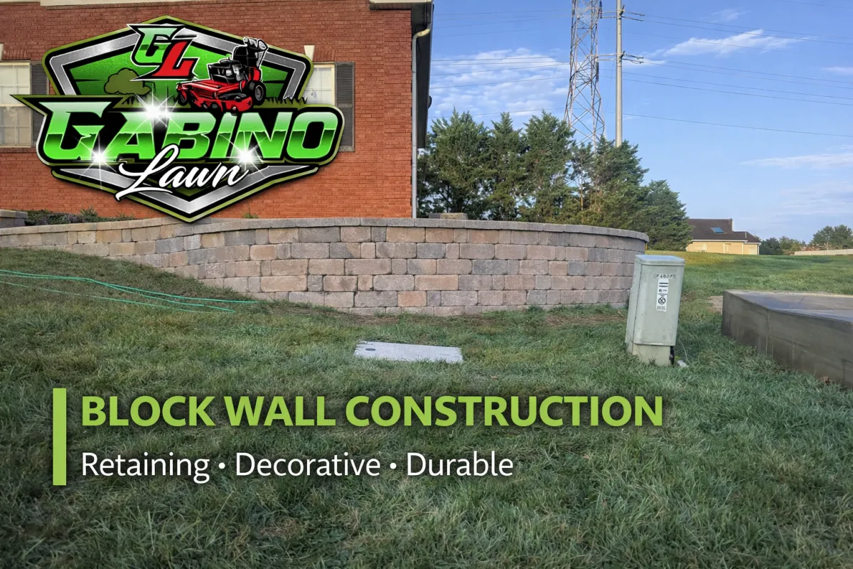 Block wall construction in Knoxville, TN