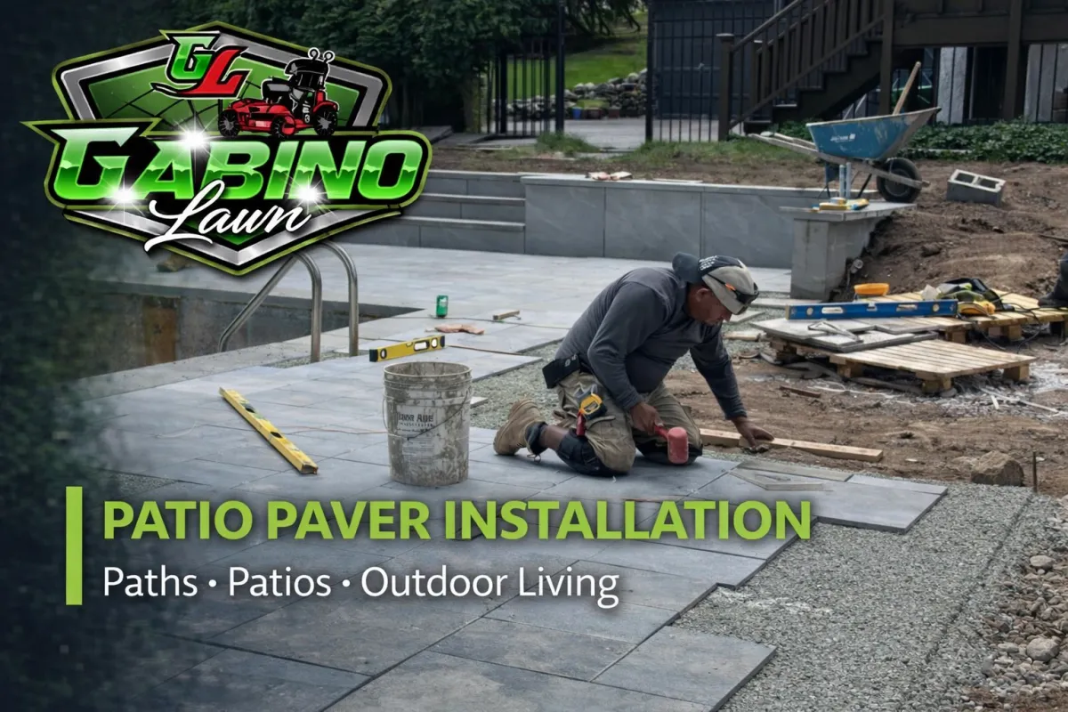 Patio paver installation in Knoxville, TN