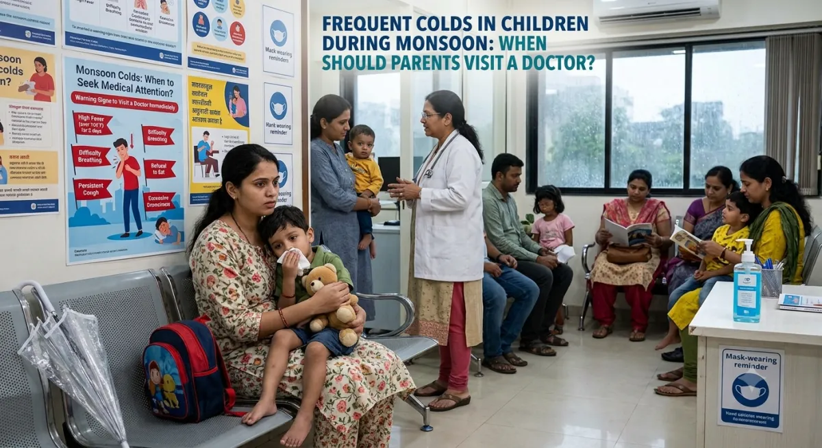 Frequent Colds in Children During Monsoon: When Should Parents Visit a Doctor?
