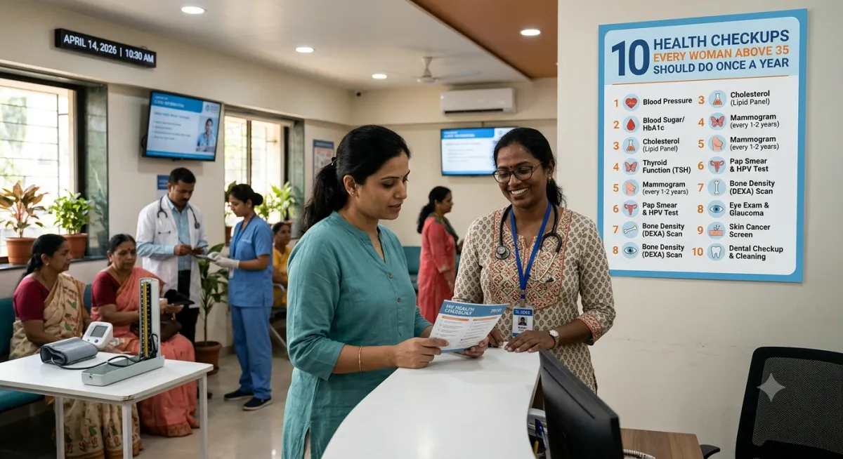 10 Health Checkups Every Woman Above 35 Should Do Once a Year