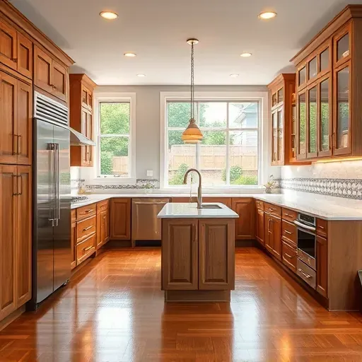 Recently remodeled Cecil PA kitchen with stainless steel appliances sleek quartz countertops custom wood cabinets natural light hardwood floors and modern design