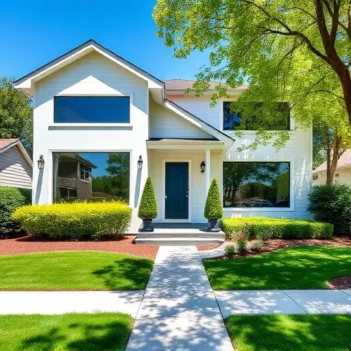 Completed home remodel in McDonald PA features modern design, landscaped yard, energy-efficient windows, and polished details.