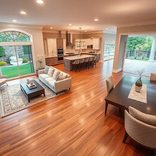 Completed home remodeling in Canonsburg PA showcasing modern design and elegant finishes without any people.