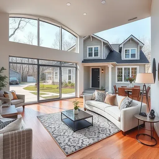 Stylish remodeled interior of a home in Canonsburg, PA showcasing modern design and spacious layout.
