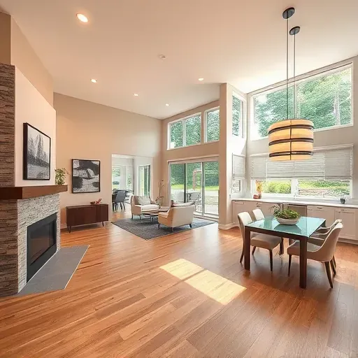 Completed home remodeling in Canonsburg PA showcasing modern design and elegant interior features.