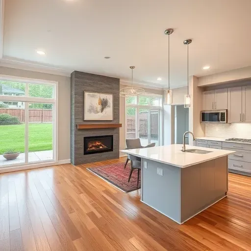 Interior of a beautifully remodeled home in Canonsburg PA showcasing modern design and inviting spaces.