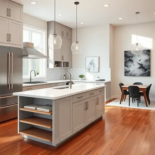 Freshly renovated kitchen in South Strabane PA with modern cabinetry, marble countertops, and stylish decor.