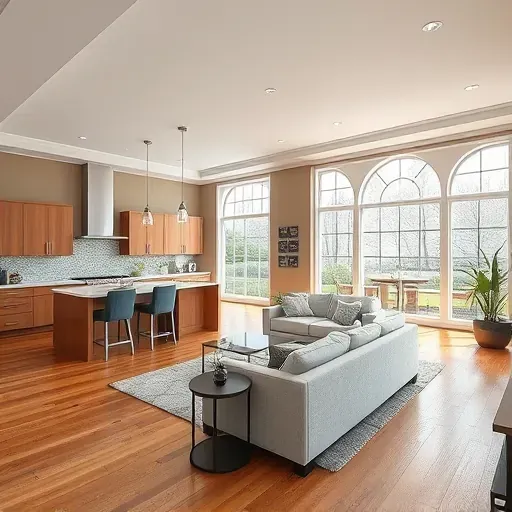 Remodeled interior of a home in Canonsburg PA showcasing modern design features and stylish decor.