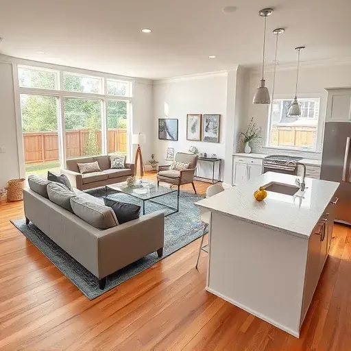 Beautifully remodeled interior in Canonsburg PA showcasing modern design and elegant finishes.