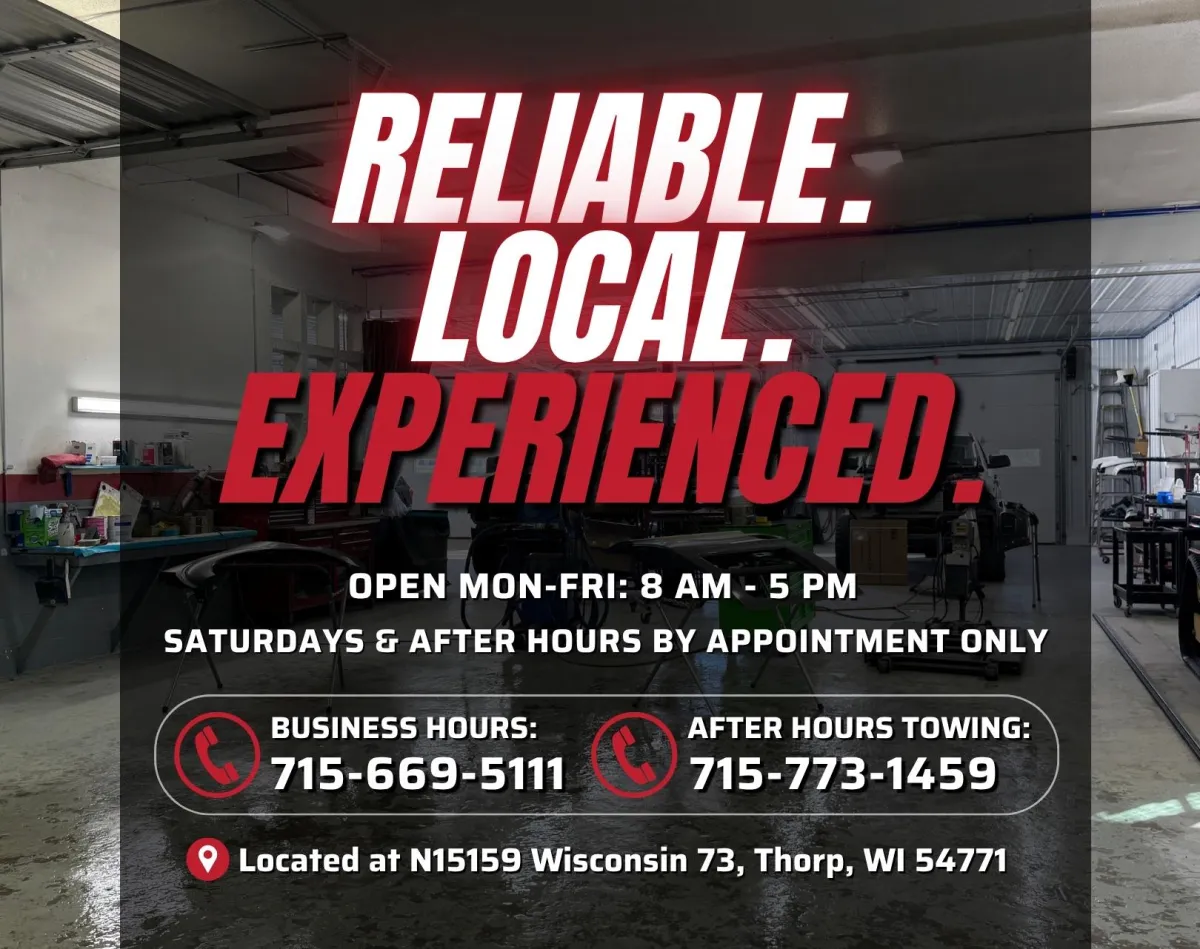 collision and hail damage experts at Turenne Auto Body near Eau Claire, WI