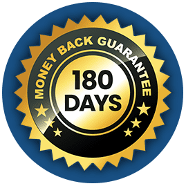 180 day money back guarantee 
