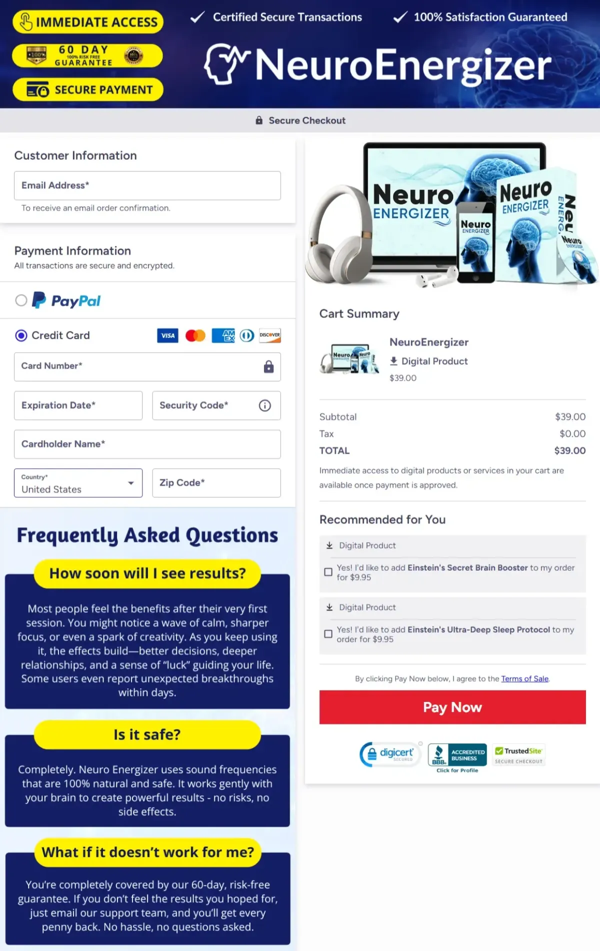 neuro-energizer-order-page
