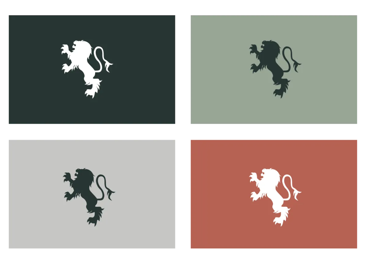 three lions brand usage mockup