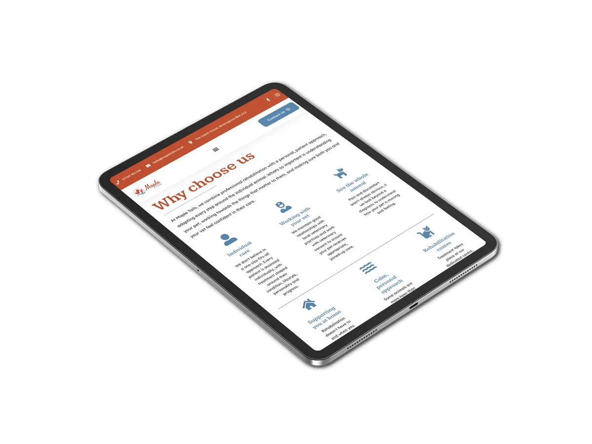 malvern cctv website mobile mockup