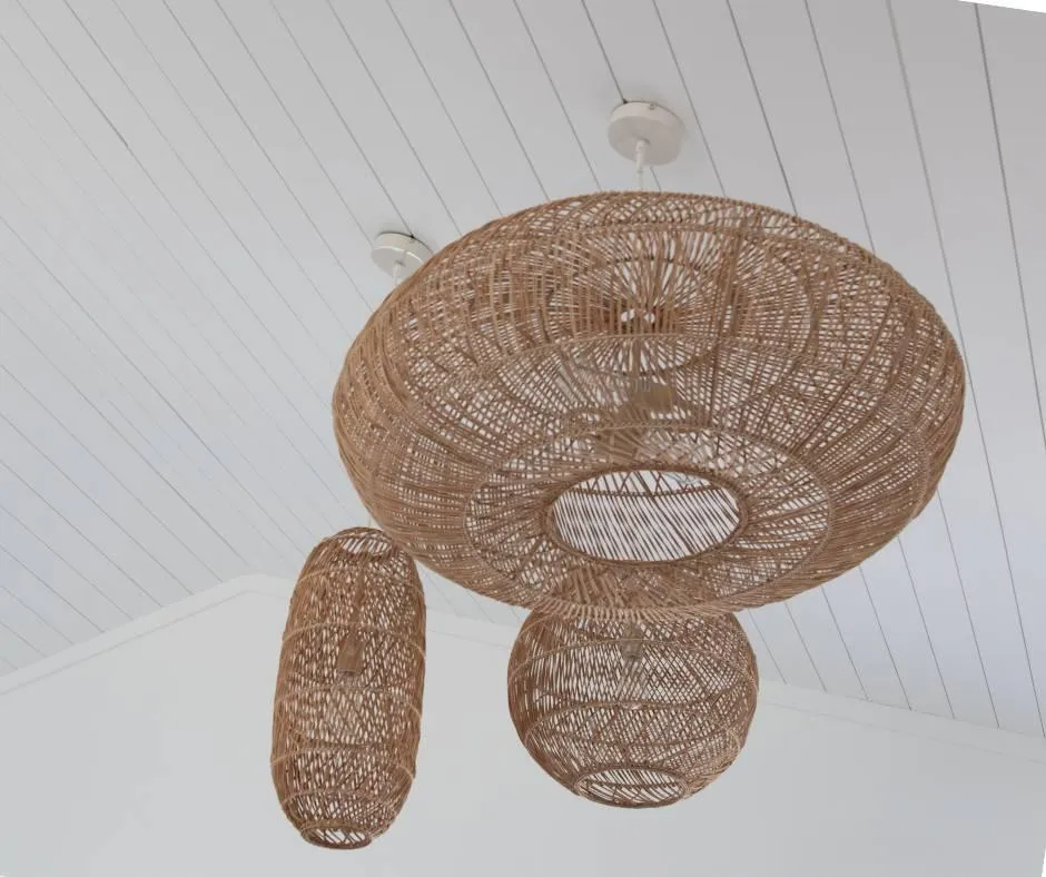 woven rattan light shades