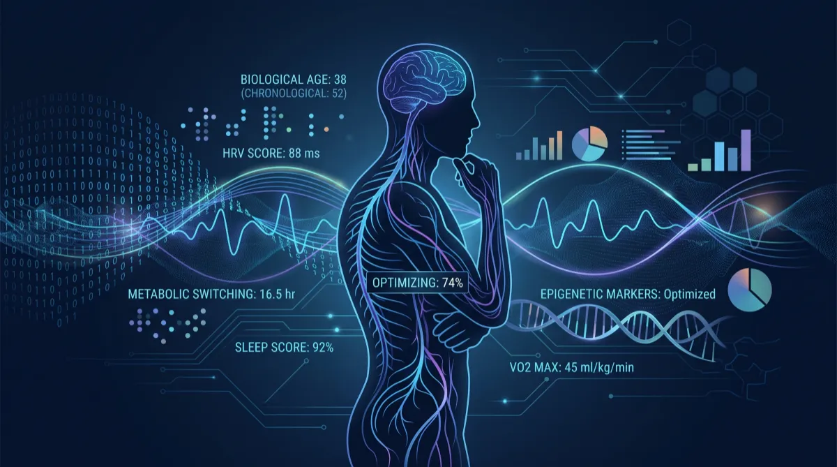 Medical infographic detailing cellular aging reversal and the removal of advanced glycation end products (AGEs) via CMLase enzyme, by Precision Bioclinic. 