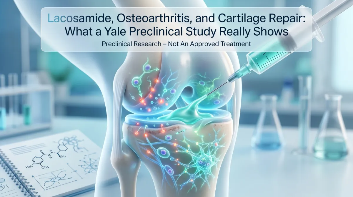 Lacosamide Osteoarthritis Cartilage Repair: What Yale Found