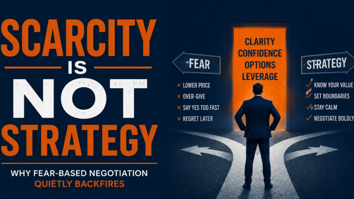 Fear-Based Negotiation: Why Scarcity Costs You Leverage