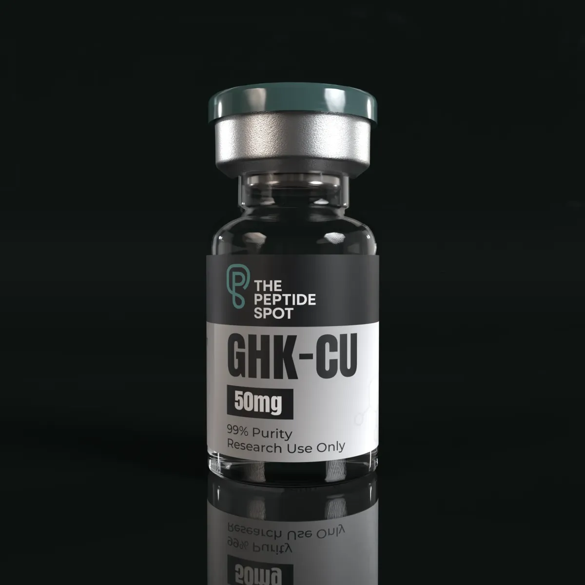 GHK-Cu 50 mg research peptide vial