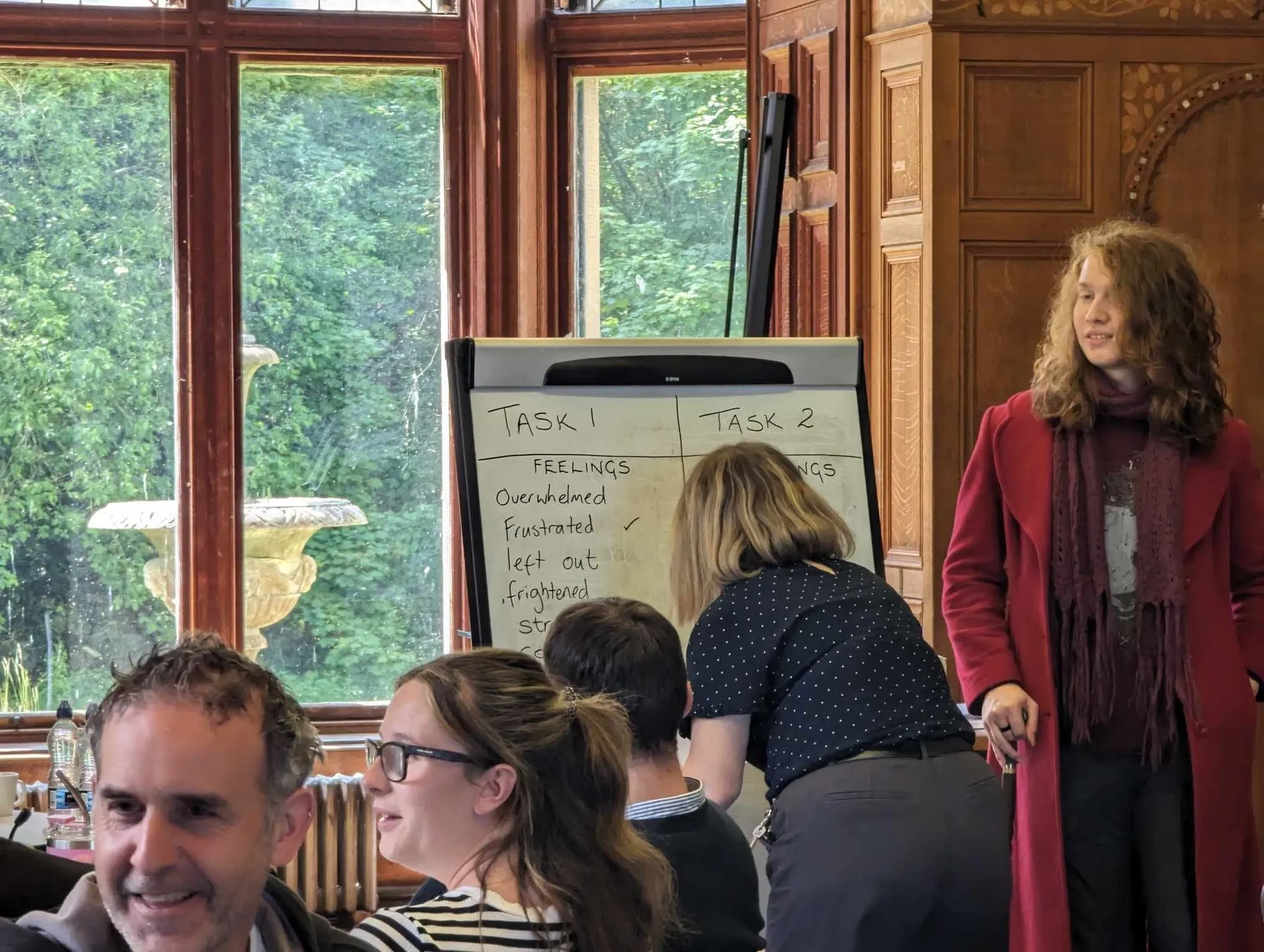 Attendees participating in workshop activity