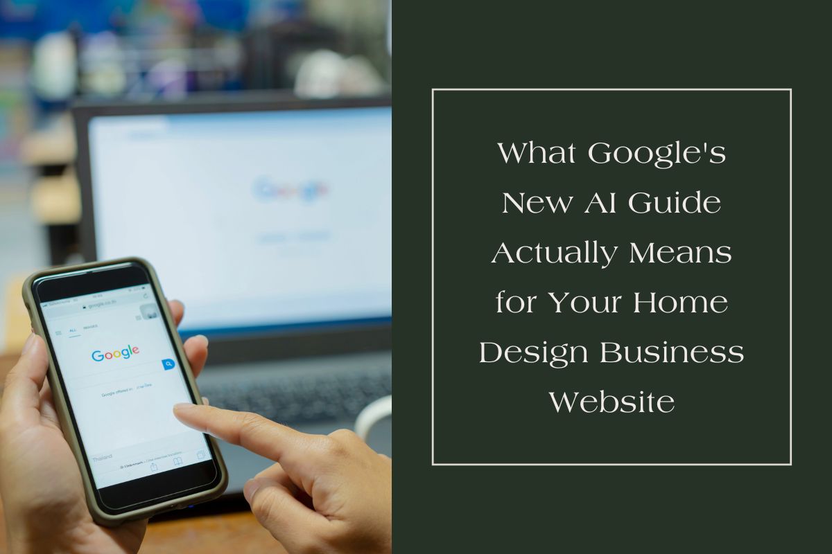 What Google's New AI Guide Actually Means for Your Home Design Business Website