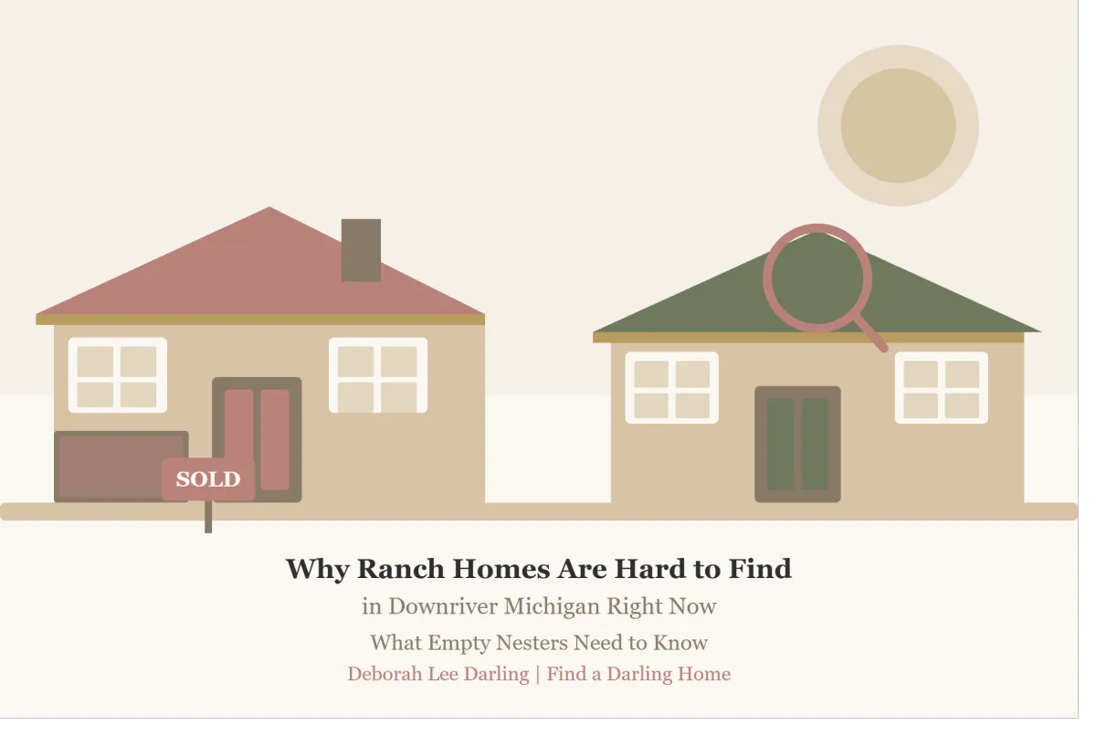 Ranch homes condos Downriver Michigan inventory empty nesters Deborah Lee Darling