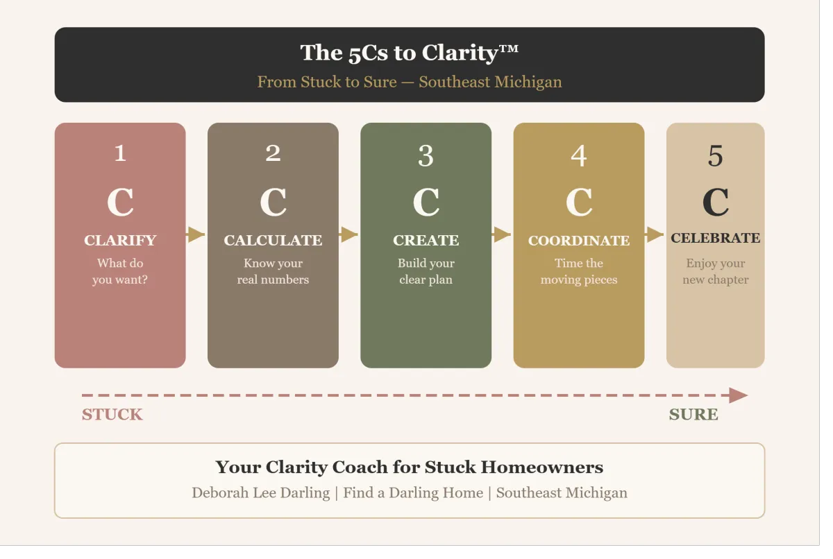 5Cs to Clarity framework Southeast Michigan Deborah Lee Darling clarity coach stuck homeowners