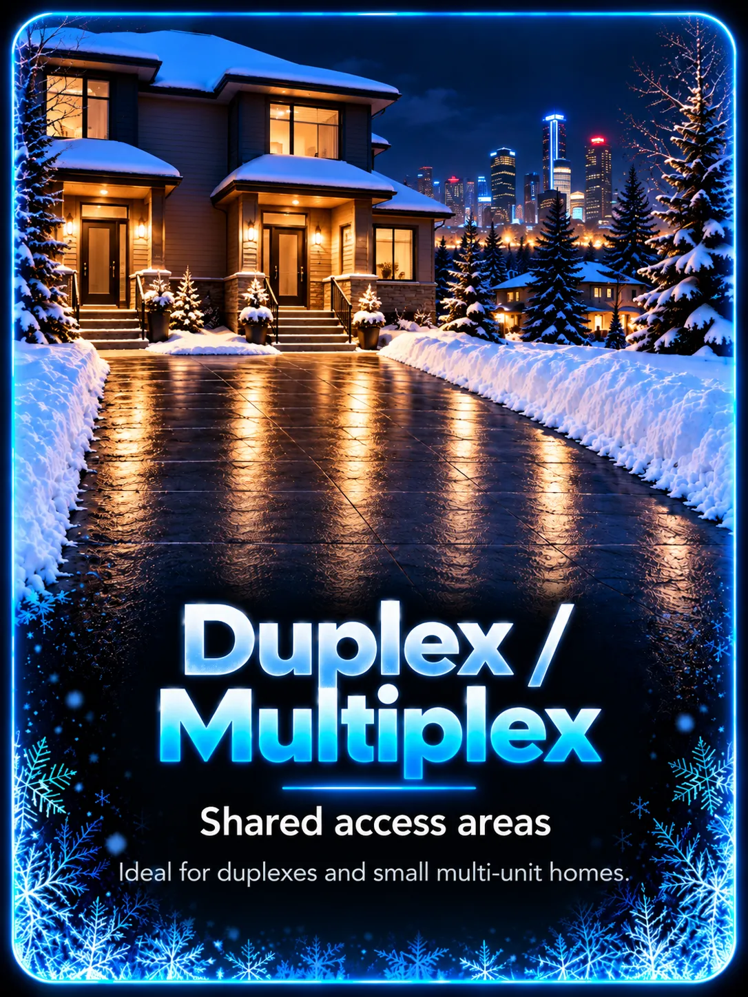 Snow removal for Edmonton duplex and small multi-unit properties